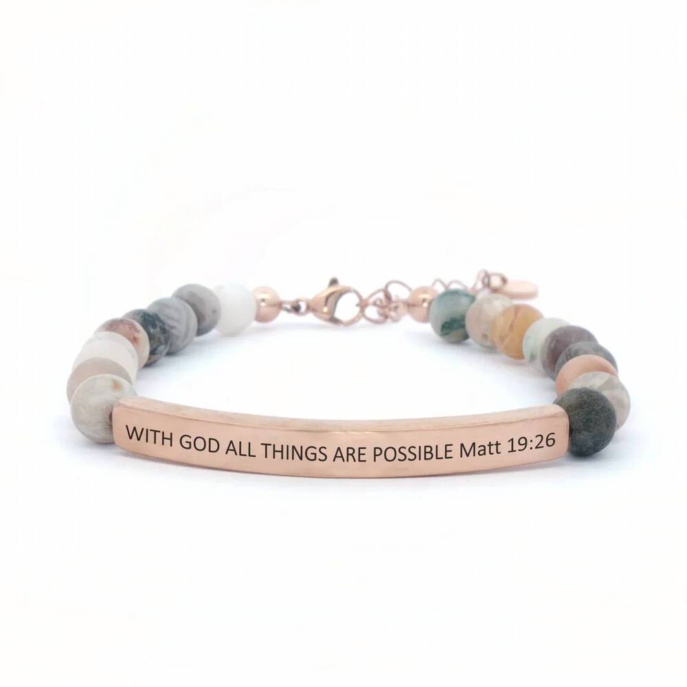 NEW INSPIRE ME BRACELETS women's with god all things are possible bracelet in ba